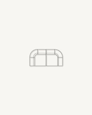 Stretch 3 Seater Sofa - Corduroy Forest