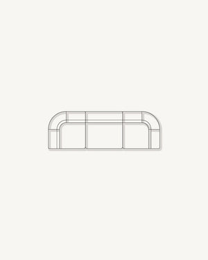 Stretch 4 Seater Sofa - Corduroy Forest