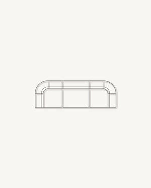 Stretch 4 Seater Sofa - Corduroy Forest
