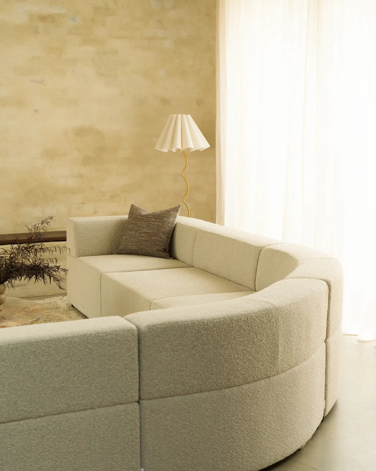 Stretch Large Closed Angle Sofa - Copenhagen Grey