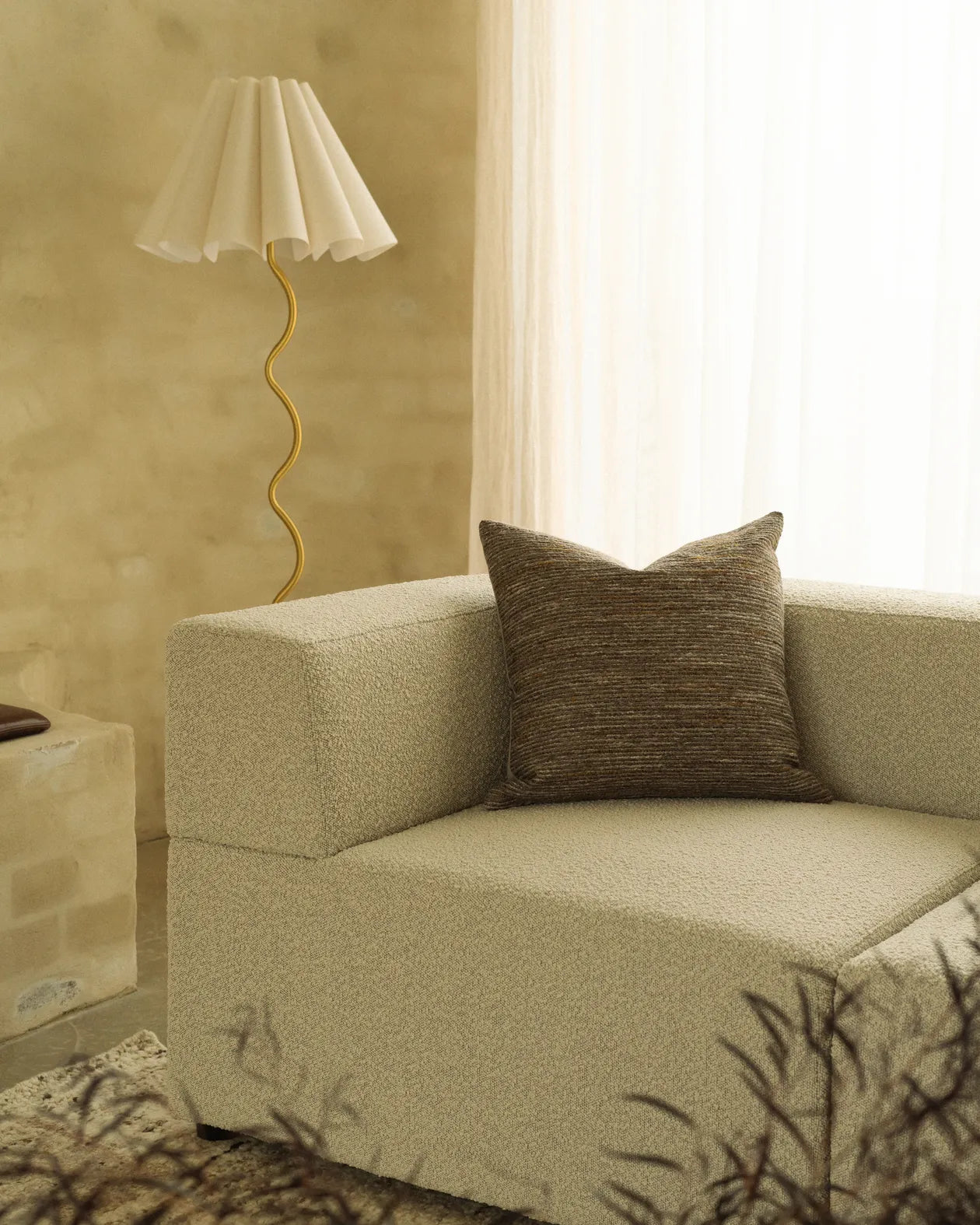 Stretch Armless Middle Module - Copenhagen Grey