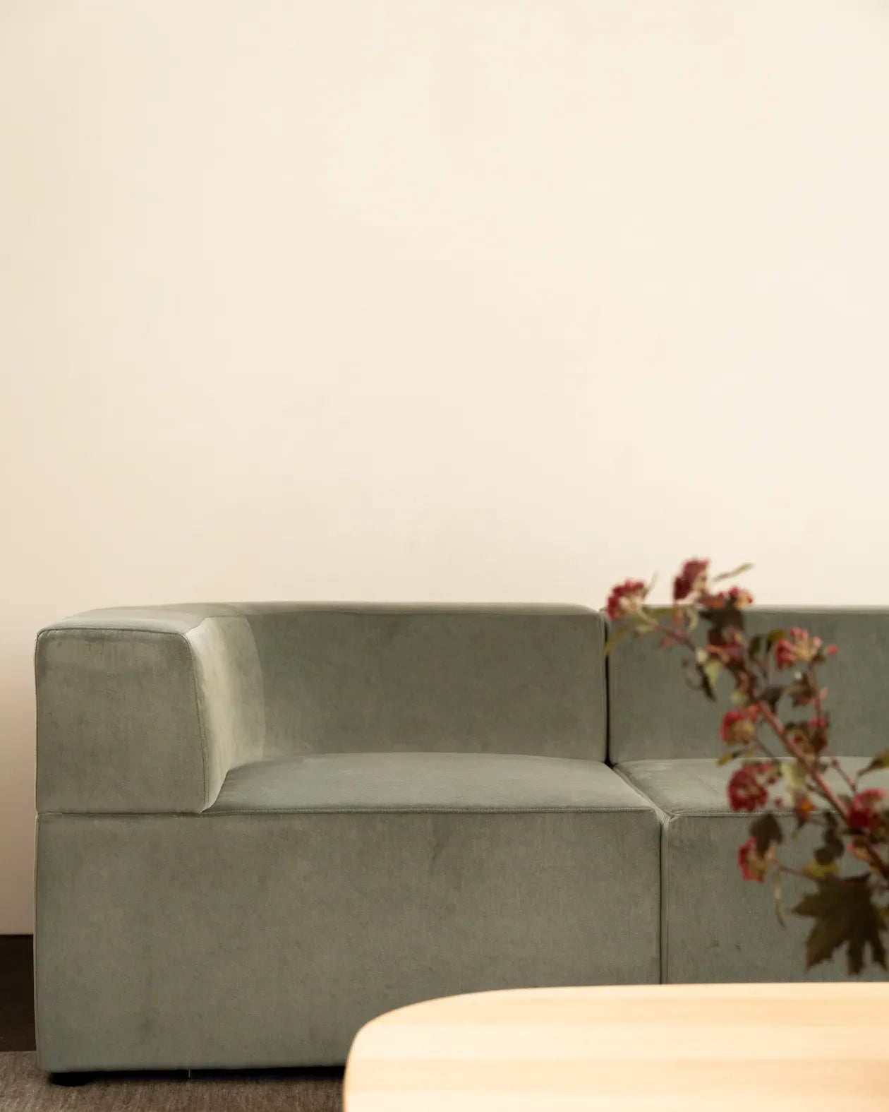 Stretch Large Angled Gap Sofa - Opal Ocean