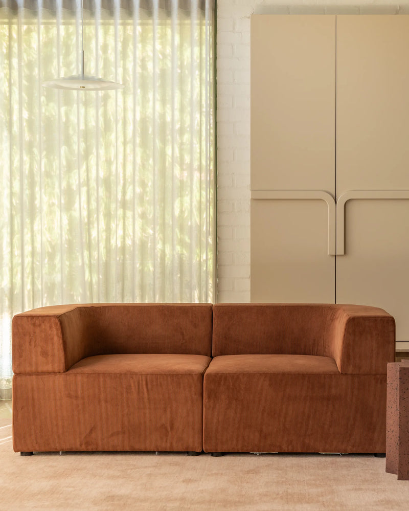 Stretch 3 Seater Sofa - Corduroy Cocoa