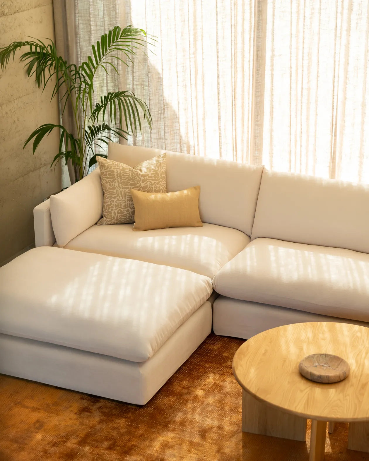 Sidney Slipcover 5 Seater Sofa - Silex Off White