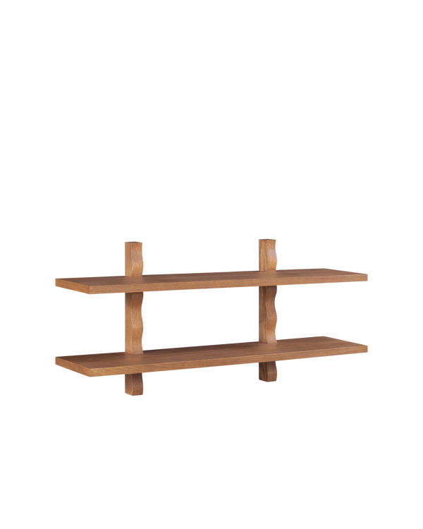 Swish Wall Shelf - Deep Oak