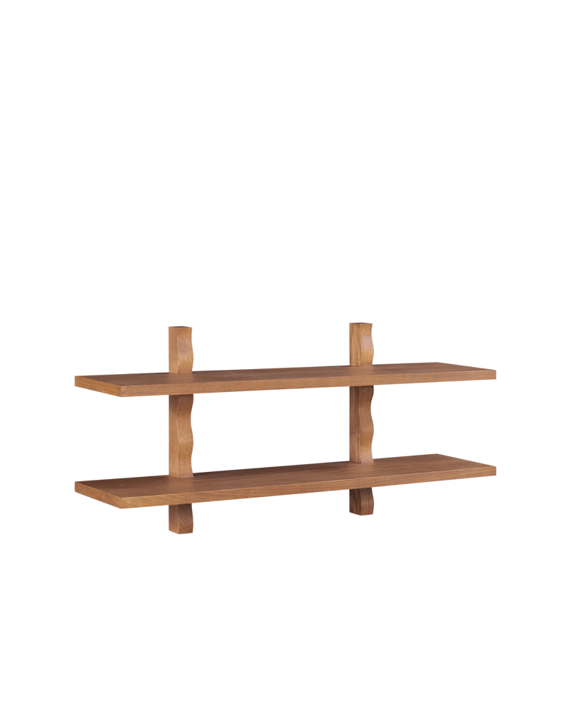 Swish Wall Shelf - Deep Oak