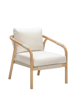 Burnett Outdoor Armchair - Eucalyptus / Beige