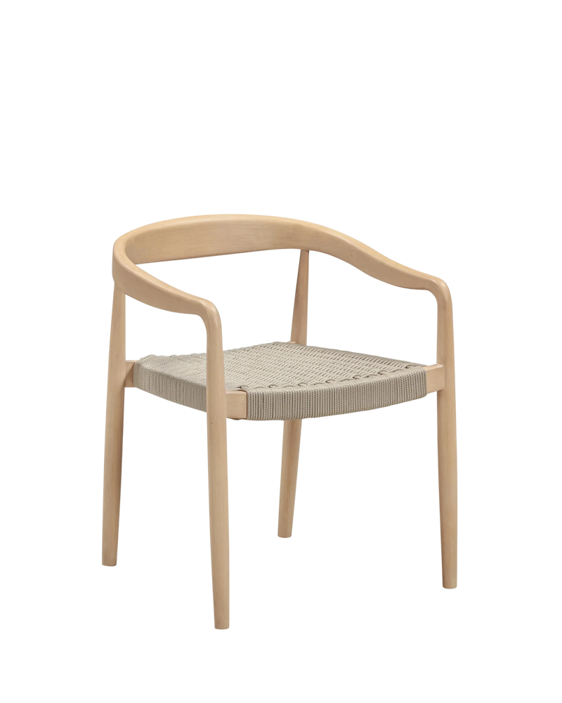 Sal Outdoor Dining Chair - Timber / Beige