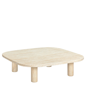 Reed Outdoor Coffee Table - Travertine Finish