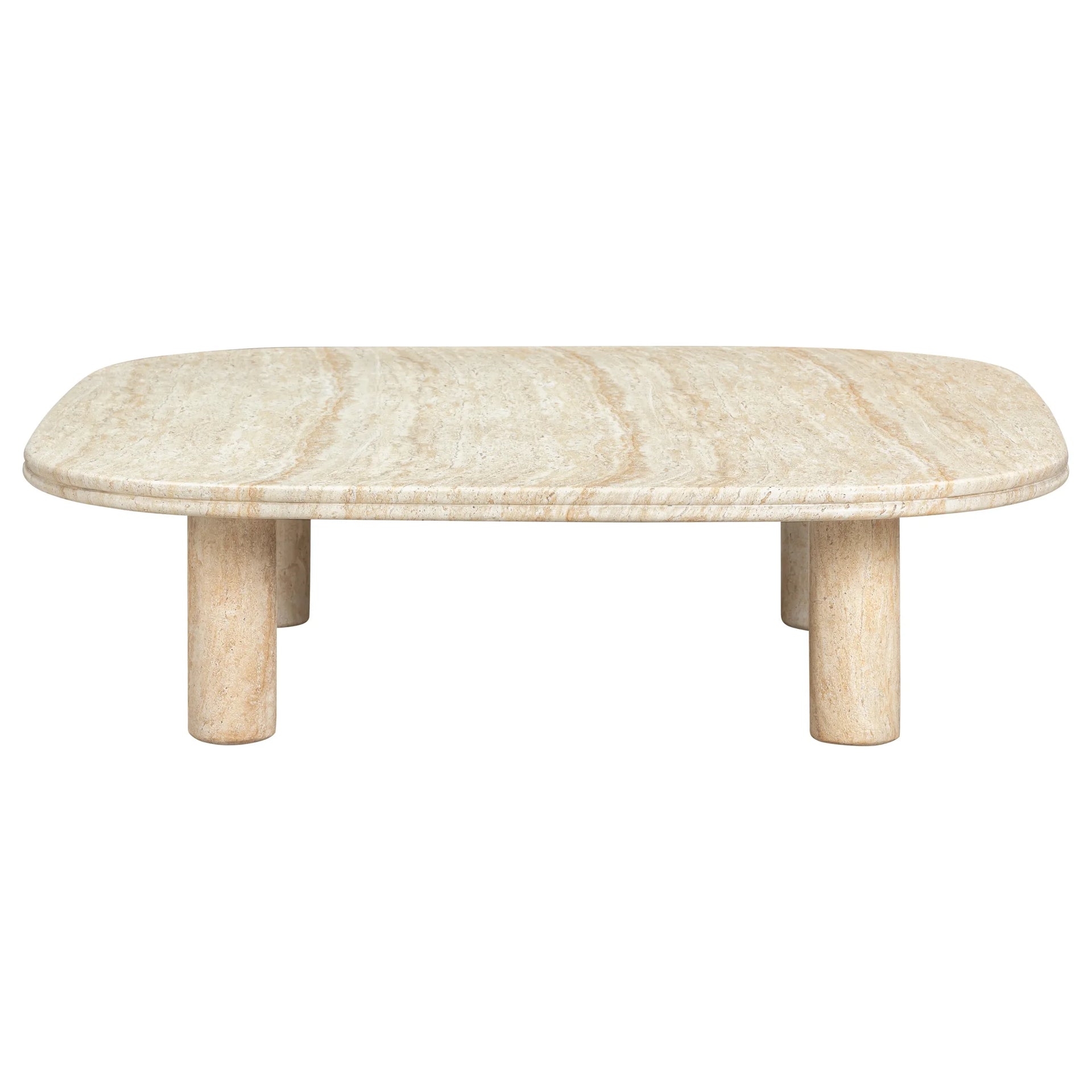 Reed Outdoor Coffee Table - Travertine Finish