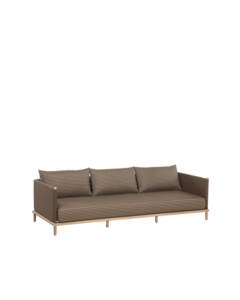 Lonnie Outdoor 3 Seater Sofa - Pebble Stripe