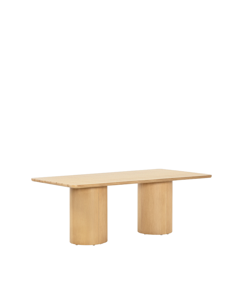 Drum Outdoor Dining Table 200cm - Timber