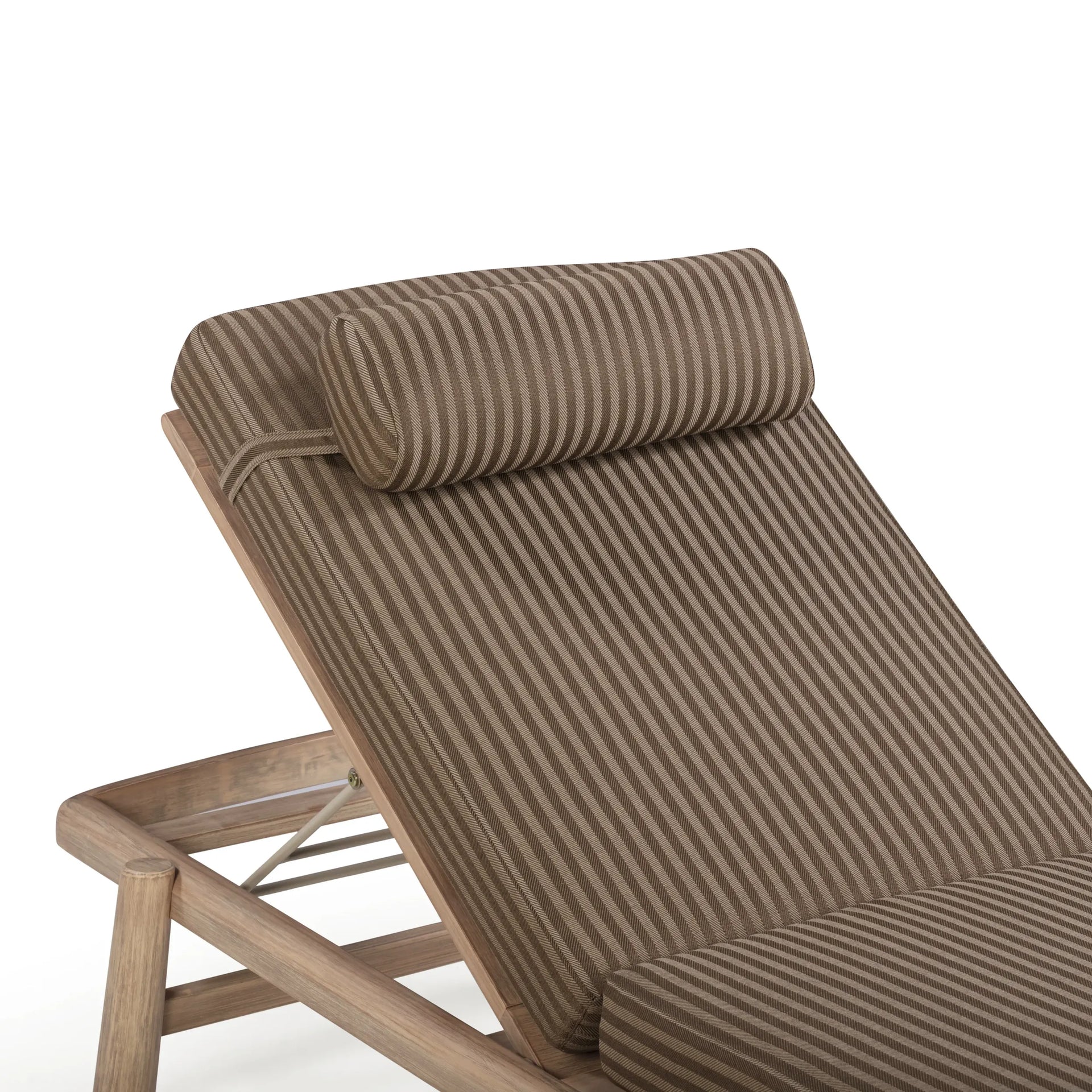 Indra Outdoor Sun Lounge - Pebble Stripe