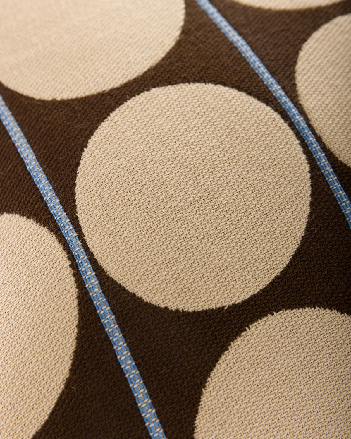 Abacus Cushion - Chocolate/Wheat