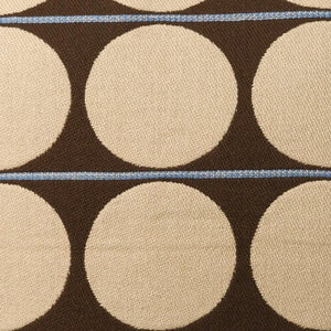 Abacus Cushion - Chocolate/Wheat