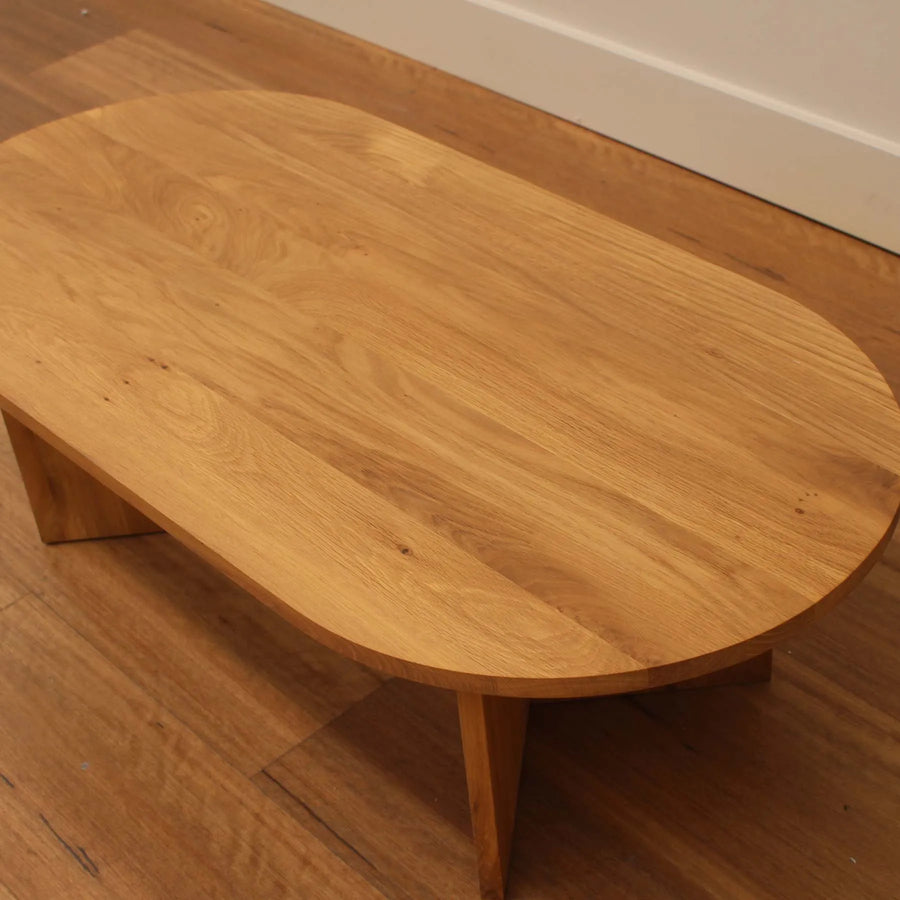 The Trove | Edge Oval Coffee Table - Oak