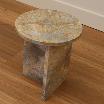 The Trove | Mimic Side Table - Earth Marble