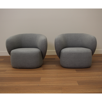 The Trove | Set of Two Swell Armchair - Novatex Cloud