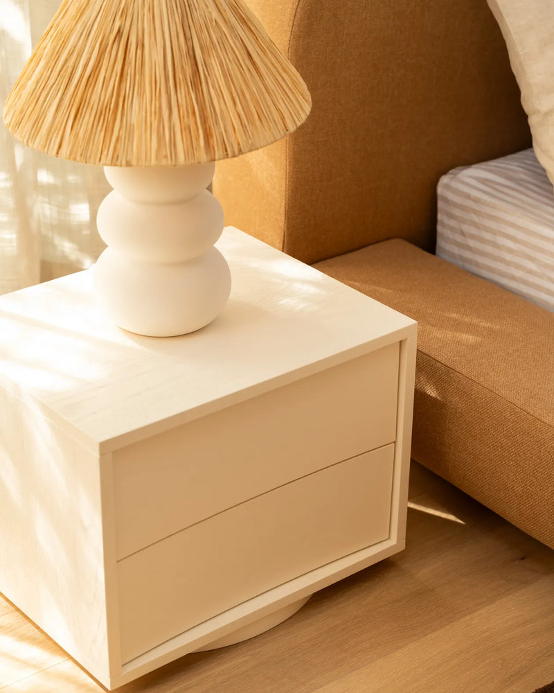 Tide Bedside Table - Porcelain