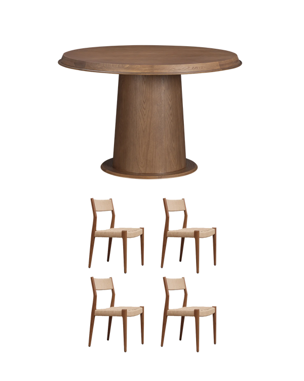 Tone Dining Package - Deep Oak / Teak