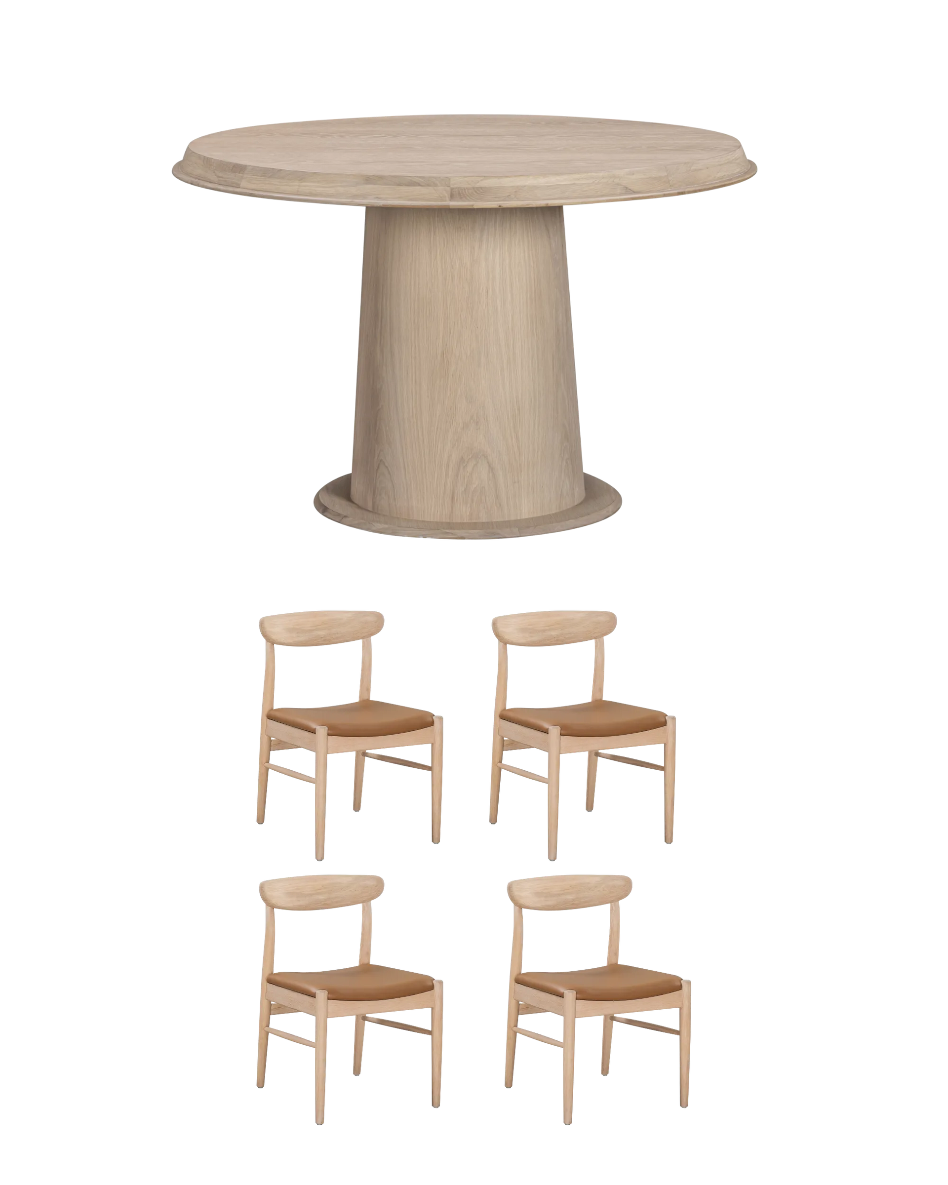 Tone Dining Package - Oak / Tan