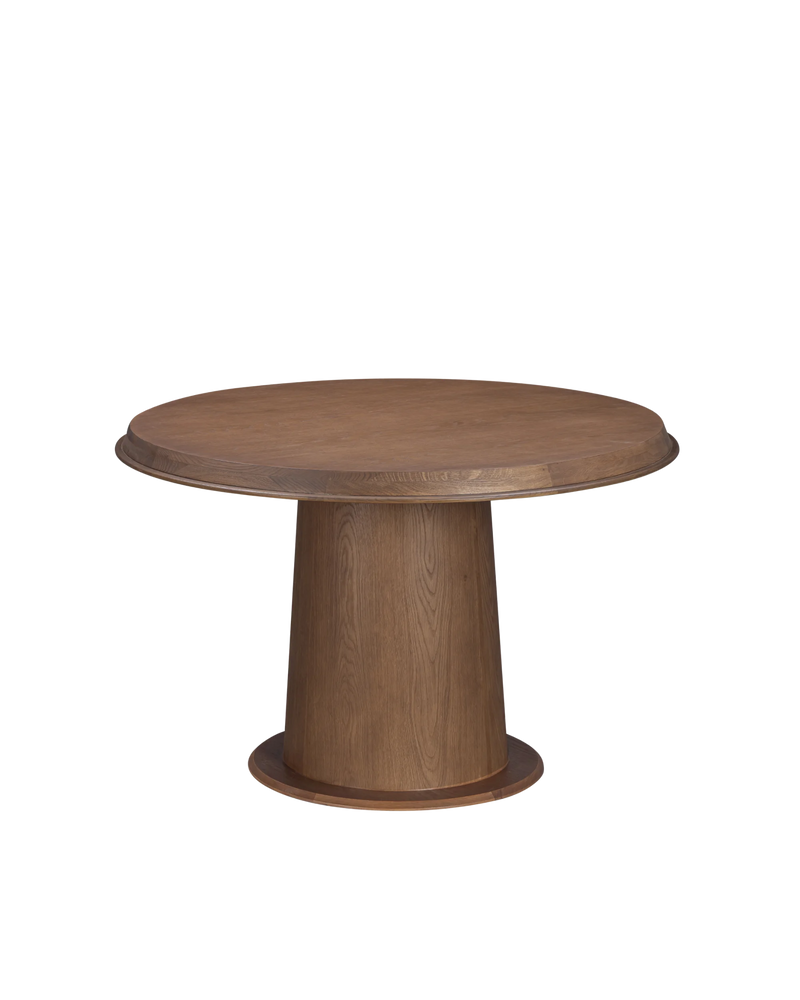 Tone Round Dining Table 120cm - Deep Oak