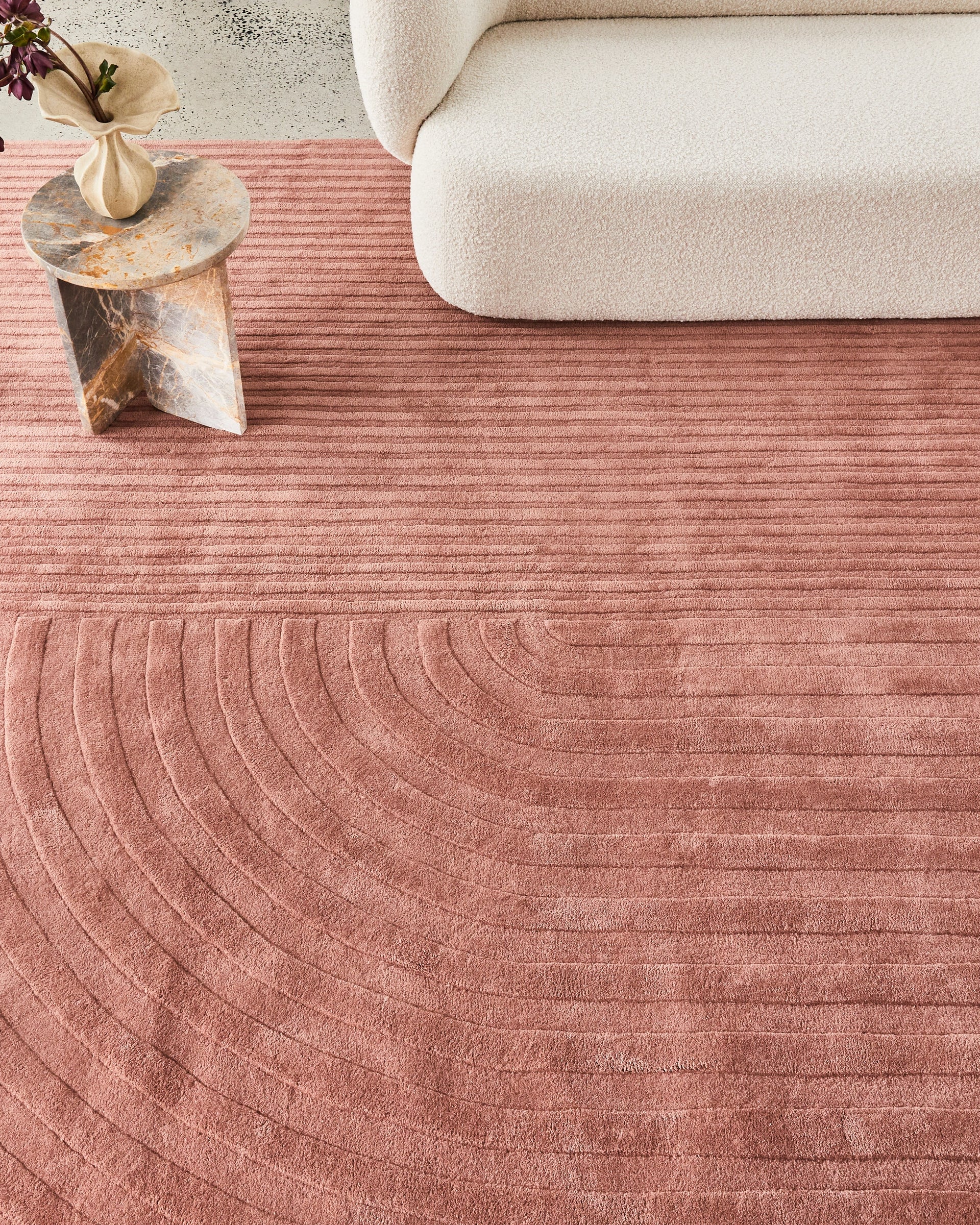 Trace Rug - Rose 300cm x 400cm