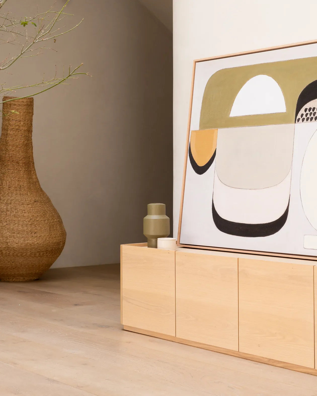 Trim Entertainment Unit 265cm - Oak