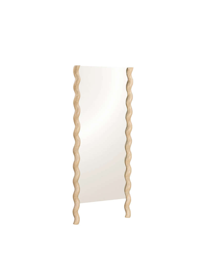 Twirl Floor Mirror - Oak