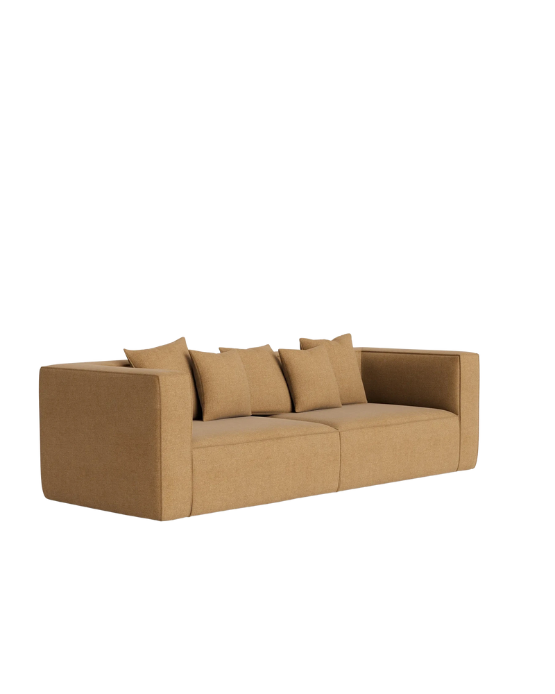 Block 3 Seater Sofa - Fossil Fawn
