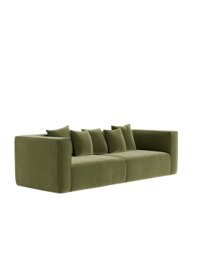 Block 3 Seater Sofa - Opal Forest