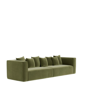 Block 4 Seater Sofa - Opal Forest