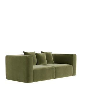 Block 2 Seater Sofa - Opal Forest