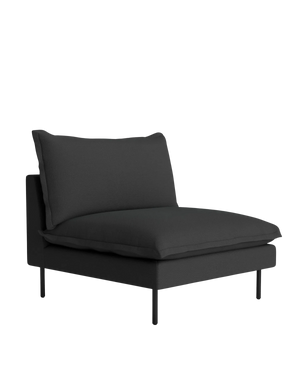 Seam Armless Middle Module - Siena Charcoal