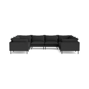 Seam U Shape Modular Sofa - Siena Charcoal