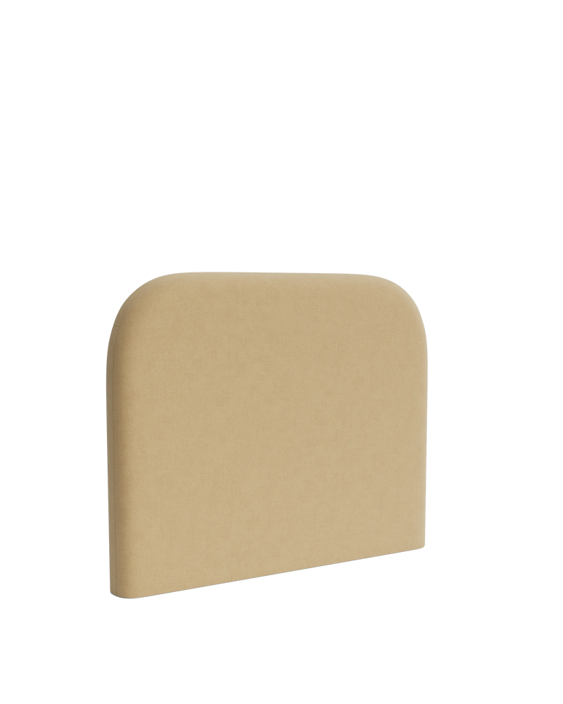 Plush Queen Slipcover Bed Head - Silas Honey