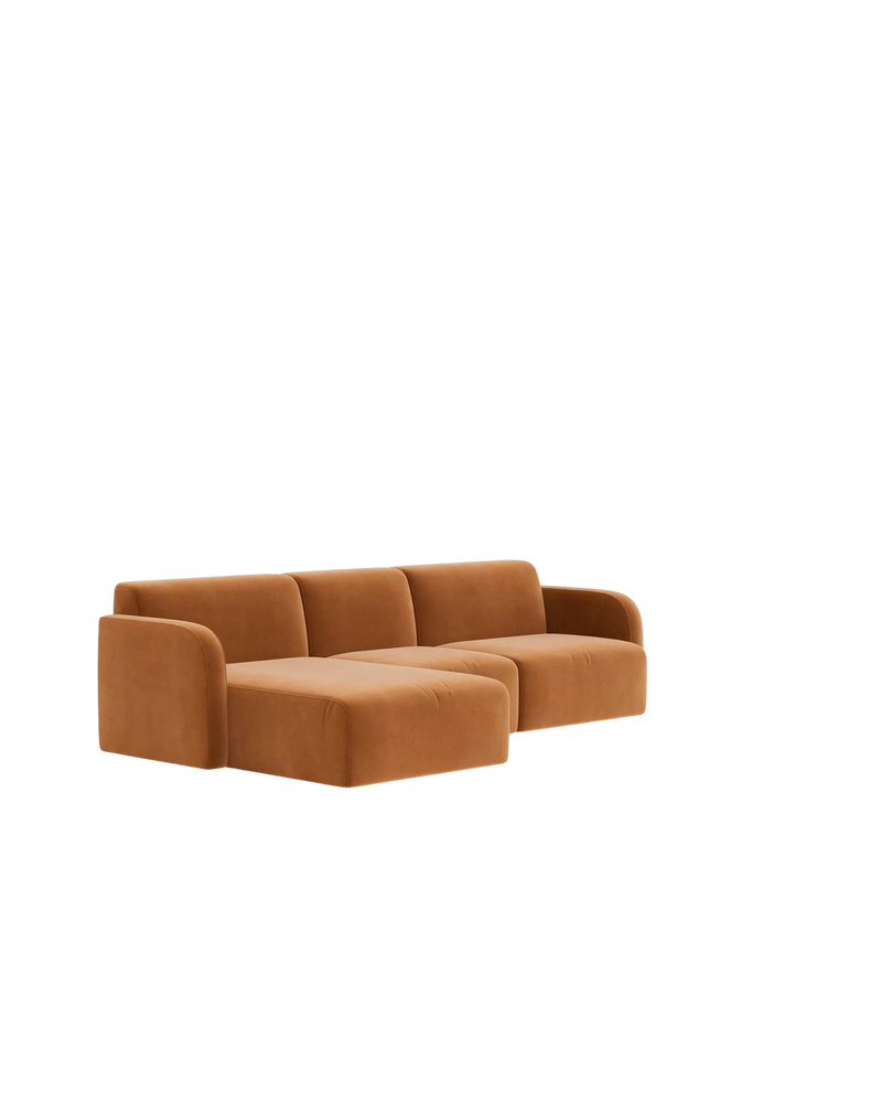 Jam 4 Seater LHF Chaise Sofa - Opal Ochre