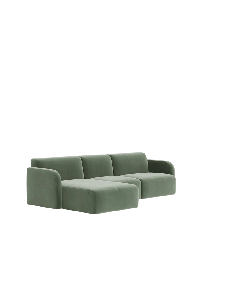 Jam 4 Seater LHF Chaise Sofa - Opal Ocean