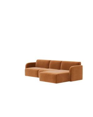 Jam 4 Seater RHF Chaise Sofa - Opal Ochre