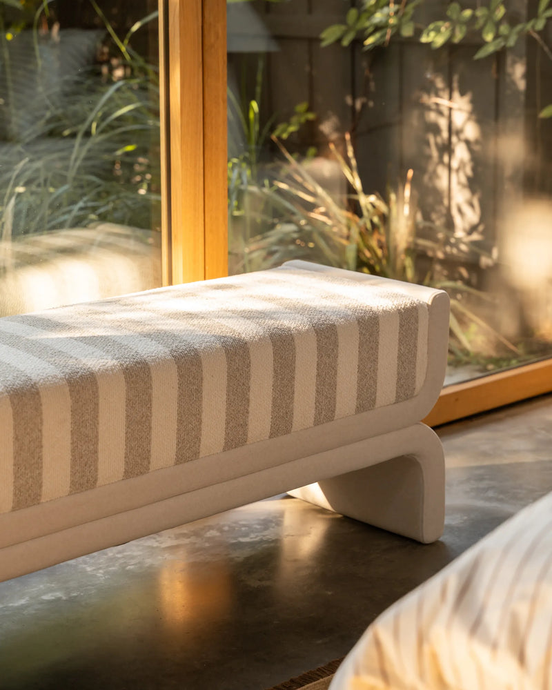 Shift Bench - Marnie Sand Stripe