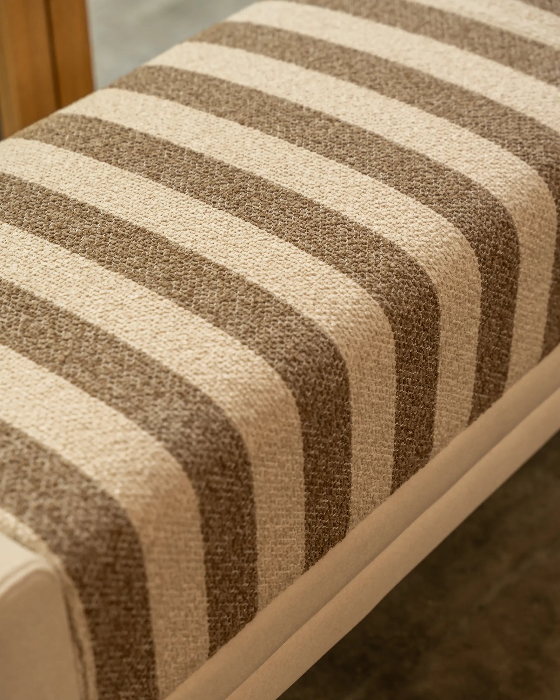 Shift Bench - Marnie Coconut Stripe