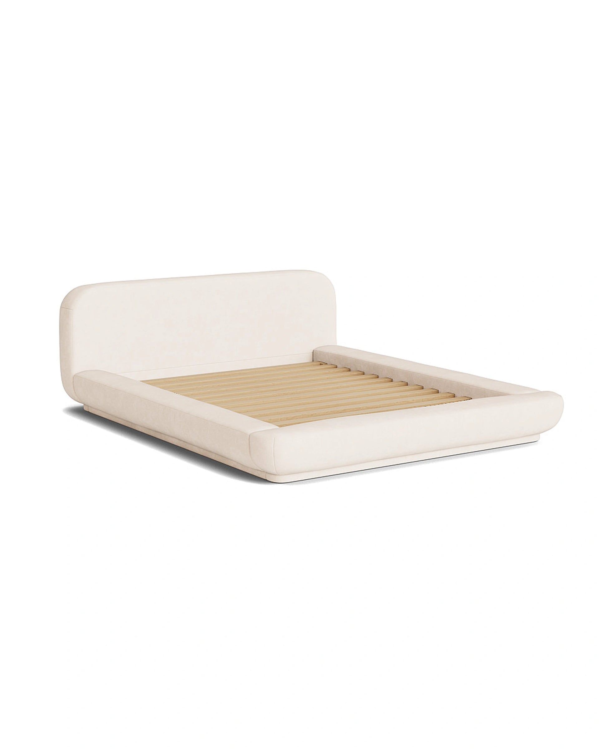 Floss Queen Bed - Fossil Vanilla