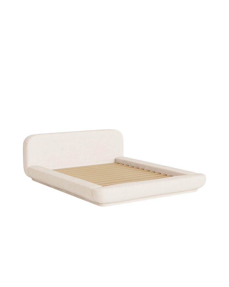 Floss Queen Bed - Fossil Vanilla