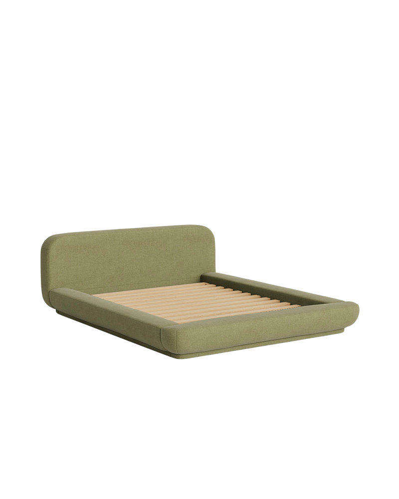 Floss Queen Bed - Fossil Eucalyptus