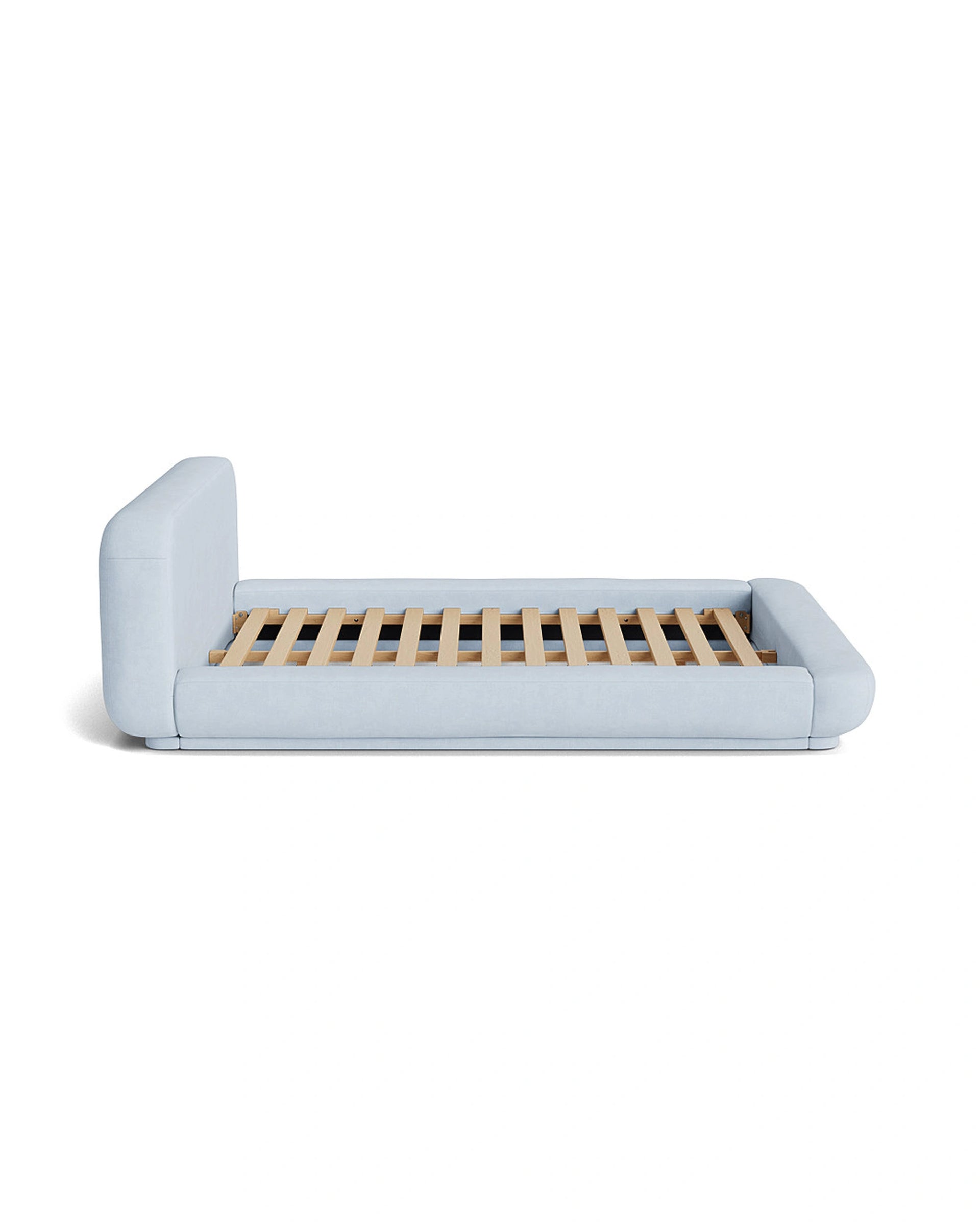 Floss Queen Bed - Fossil Powder Blue