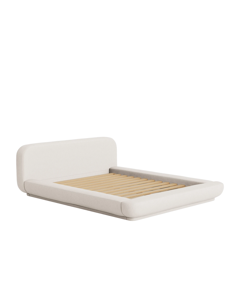 Floss Queen Bed - Silex Off White