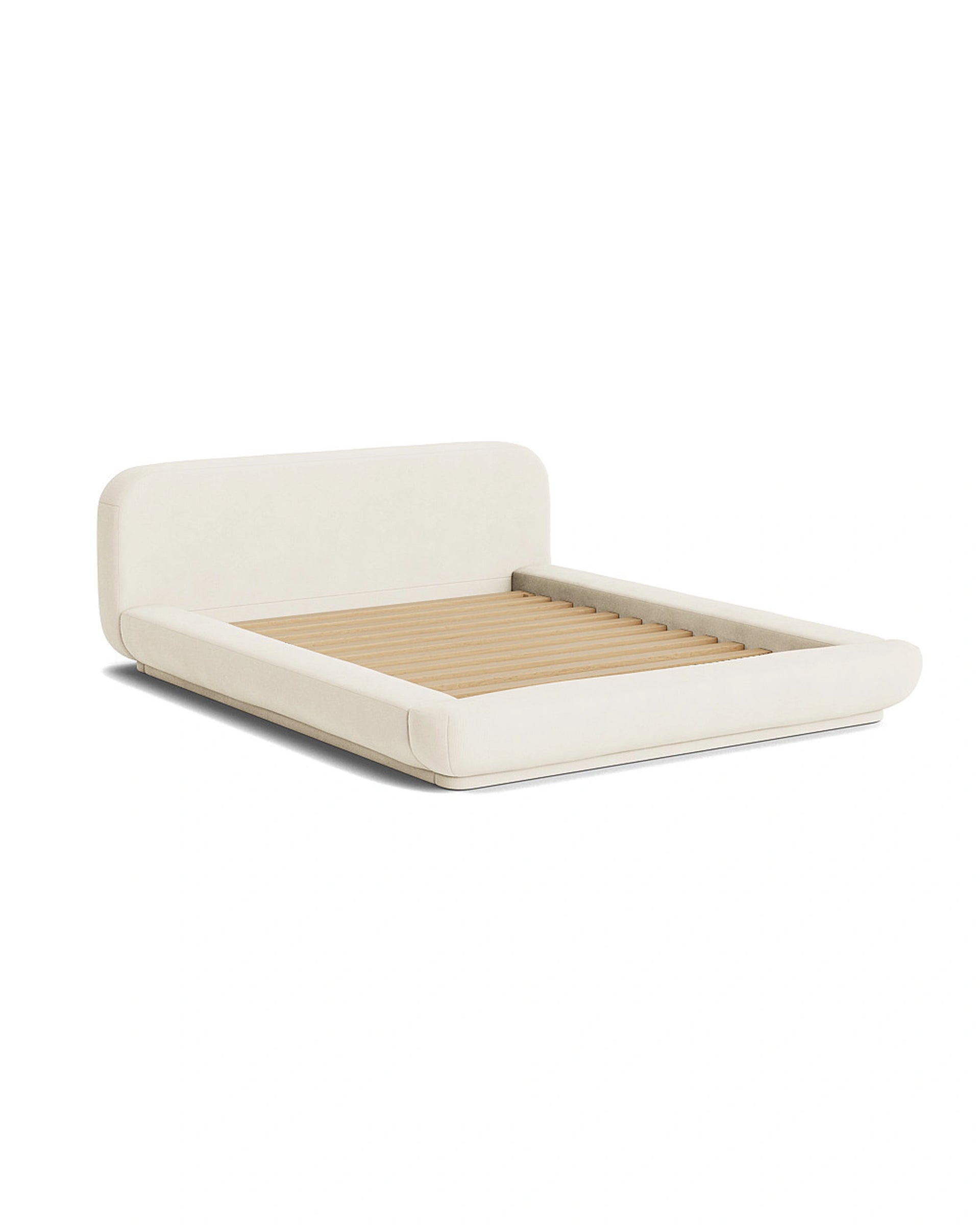 Floss Queen Bed - Corduroy Off White