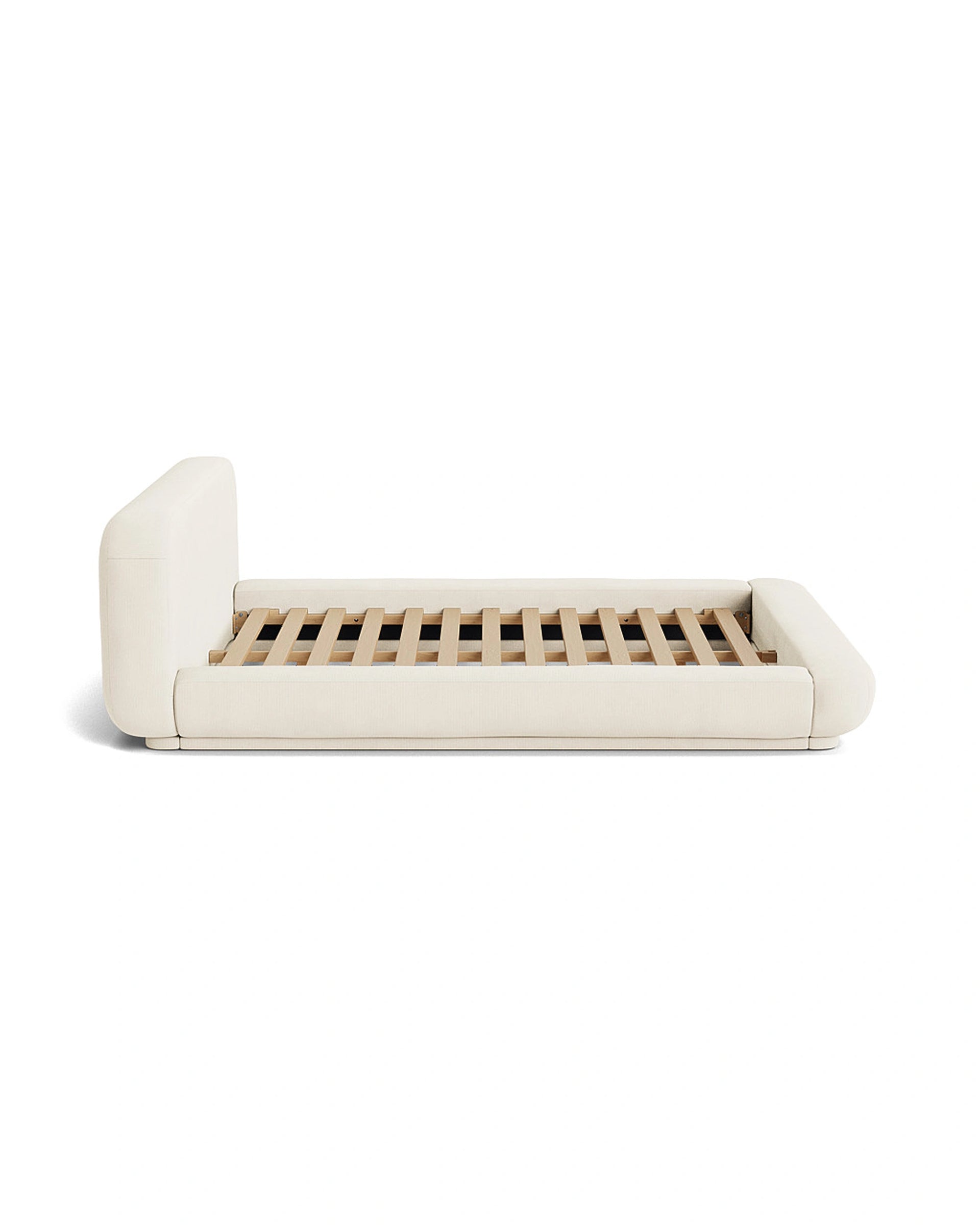 Floss Queen Bed - Corduroy Off White