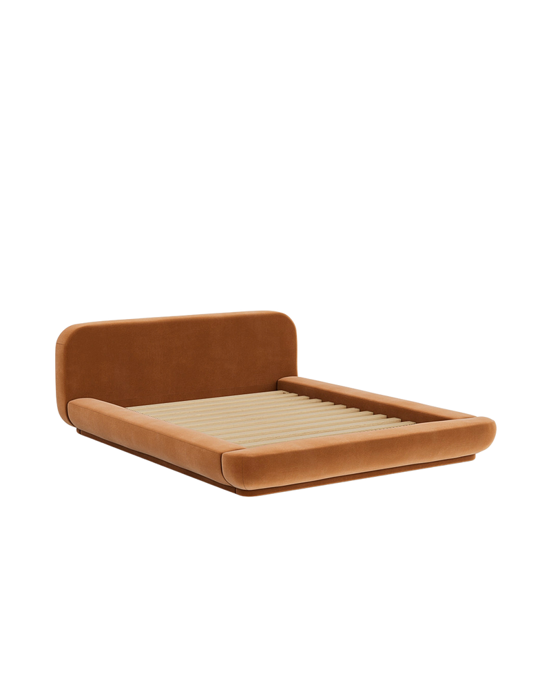 Floss Queen Bed - Opal Ochre