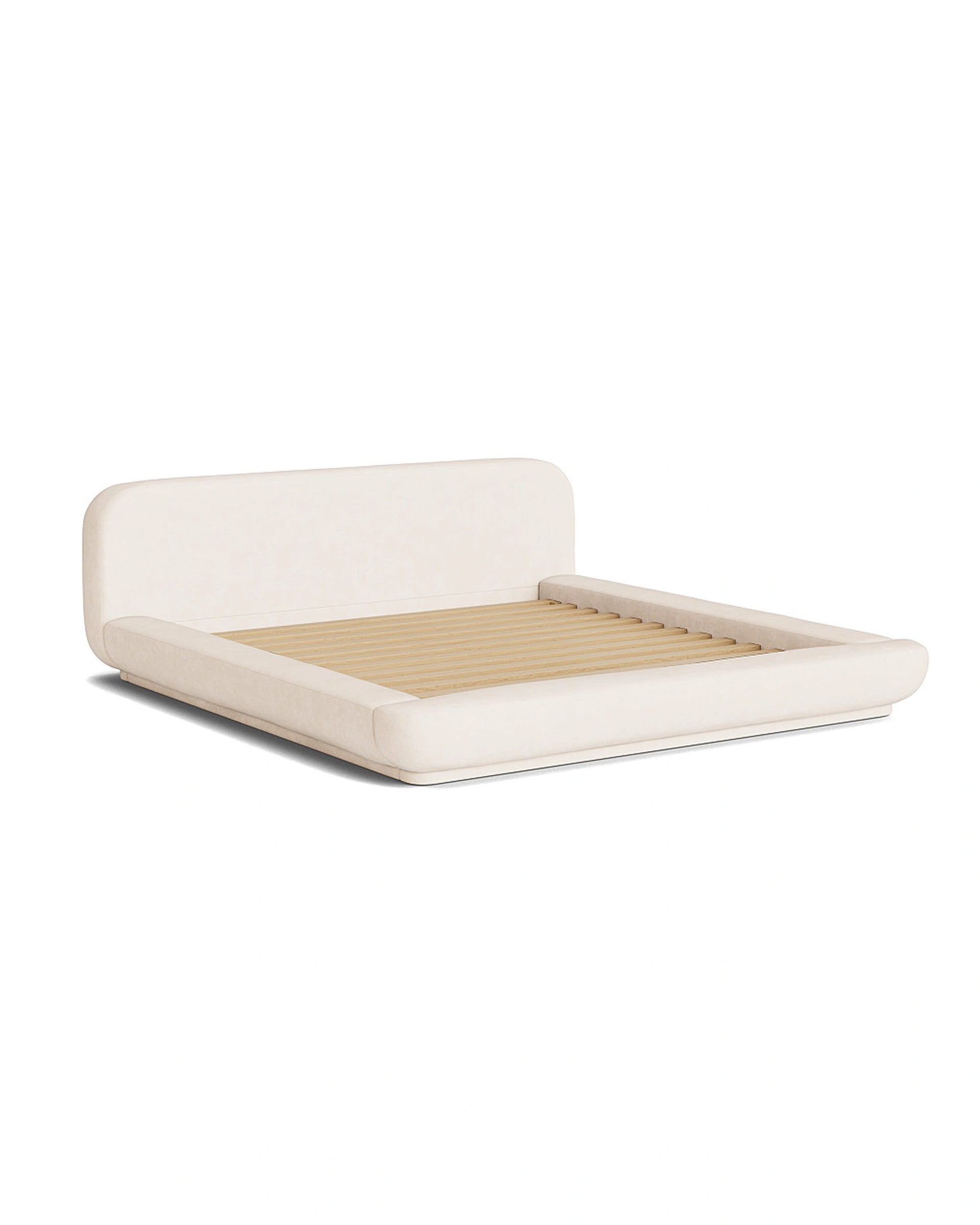 Floss King Bed - Fossil Vanilla